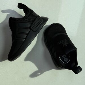 Adidas Kids NMD Black Sneakers - size 4